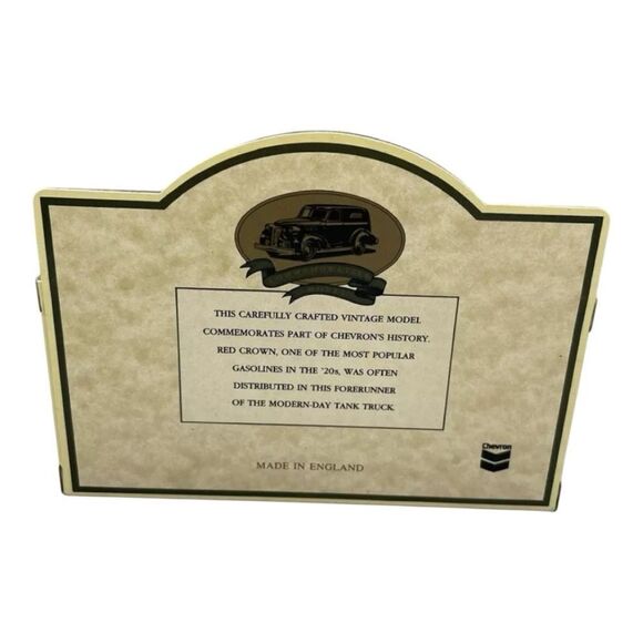 Vintage Diecast Chevron Die Cast Truck | Red Crown Gasoline 1920 Model T Ford - Picture 4 of 8